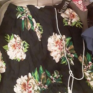 A floral skirt